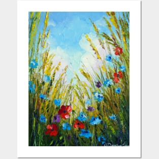 Summer flowers Posters and Art